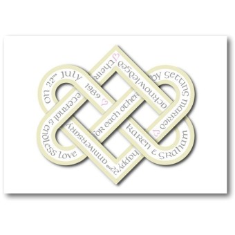 Huwelijksverjaardag kaart - gepersonaliseerd