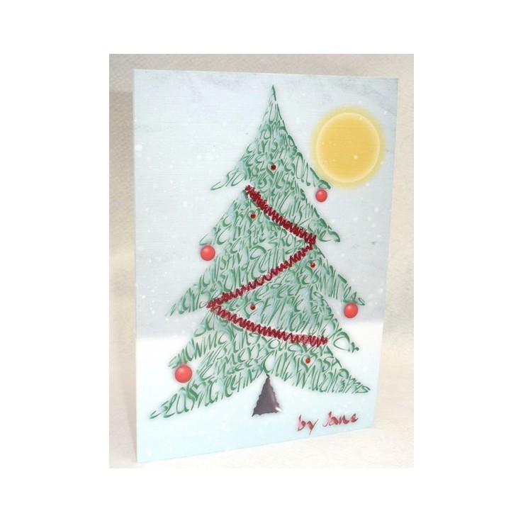 Albero di Natale - carta di calligrafia