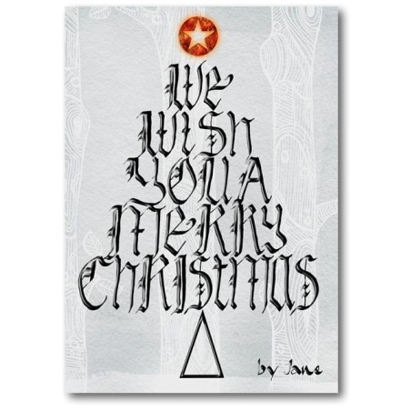 Wensboom - kerstkaart