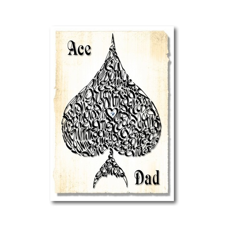 Ace dad card by Calligraphy Arts