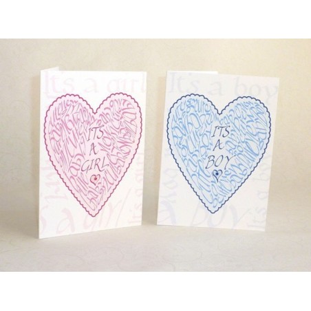 Kalligrafi Baby Boy Card Designad av Jane