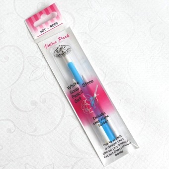 Juego de lápiz de piedra de jabón blanco real y langnickel 2
