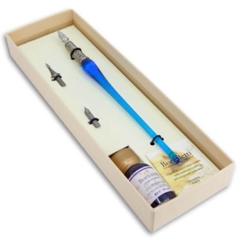 Elegant Murano Glass Writing Set met verwisselbare penpunten