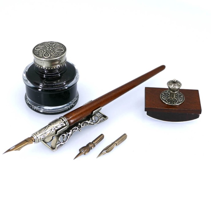 Steno Wooden Dip Pen sat af Bortoletti