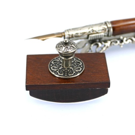 Bortoletti Steno Set con secchi firmati e antichi pennini