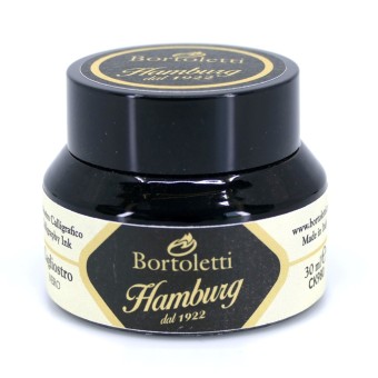 Bortoletti Svart cagliostro kalligrafi bläck 30ml flaska