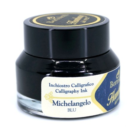 Blue Italian Calligraphy Ink - Hamburg Michelangelo