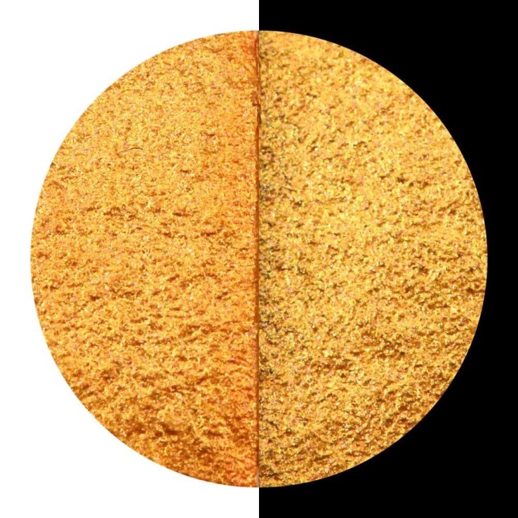 Warmes gelb-orange Coliro "Curry" Pearlcolor handgefertigt auf Deutsch