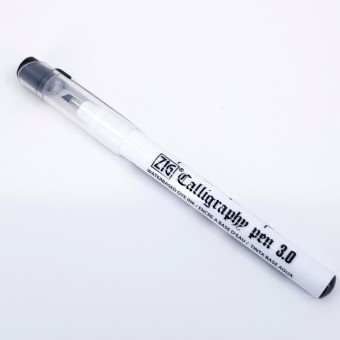 ZIG Left-Handed Calligraphy Pen – 3 Mm Tip Black Ink