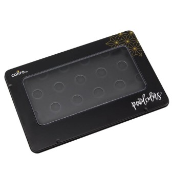 Coliro Metal Palette Box – Black – Holds 22 Pearlcolor Pans