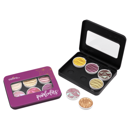 Purple Palette Box for 6 Coliro Pearlcolors