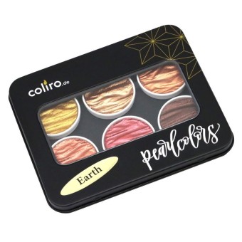 Coliro "Earth" pearlcolor set in metal box