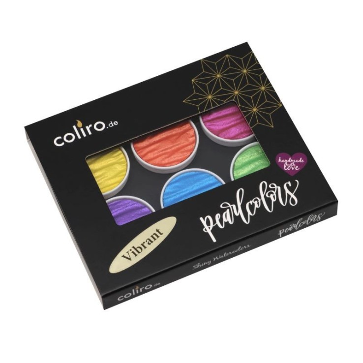 Coliro "Vibrant" Set di perle in scatola di metallo con manica di cartone