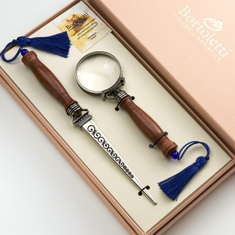 Bortoletti Brevåbner & Forstørrelsesglass Desk Set - Baldi