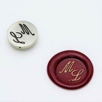 Bortoletti Wax Seal Stamp – Double Cursive Letters