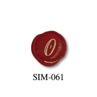 Bortoletti 22 mm wax seal stamp - number 0