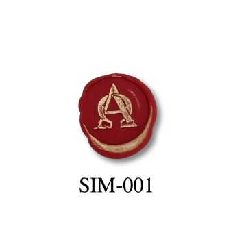 Bortoletti Alpha and Omega 22 mm wax seal stamp