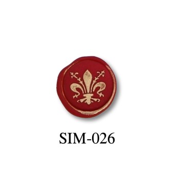 Bortoletti Sello de sello de cera de lirio 22 mm