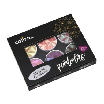 Coliro "Magical Creatures" Set di perle in scatola di metallo con manica di cartone