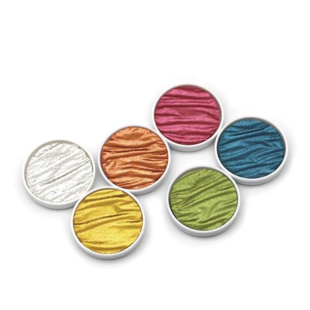 Coliro "Candy" PearlColor Set mostrando las seis perloras fuera de la caja.