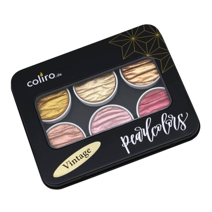 Coliro "Vintage" Pearlcolor Ensemble dans la boîte en métal