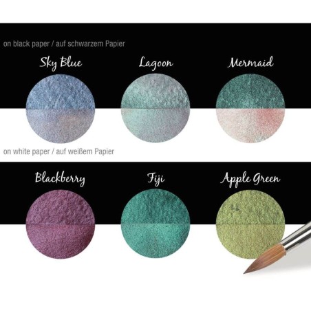 Coliro "Paradise" Swatch Chart Viser alle seks farver