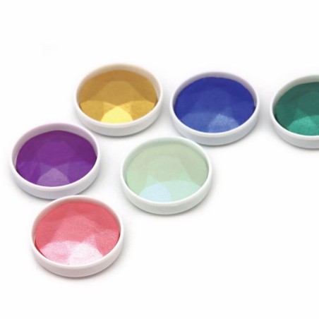 Coliro "Bling" PearlColor Set mostrando las seis perloras fuera de la caja.