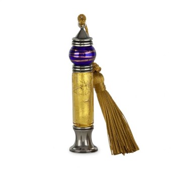 Bortoletti Sello de cera de vidrio Casanova Murano con hoja de oro 24ct