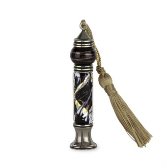 Black Martini Murano glass wax seal by Bortoletti