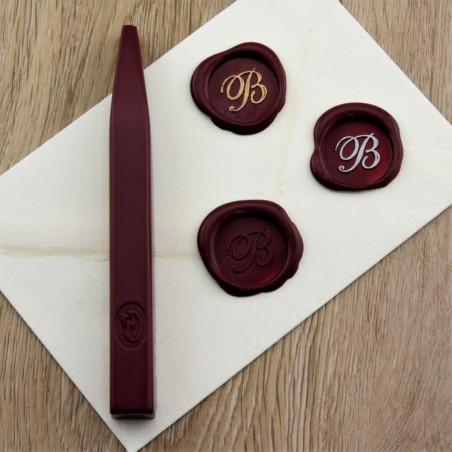 Venice red wax seal impression on envelope