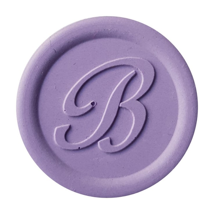 Elegante sello de cera lilac creada con Bortoletti cera de sellado