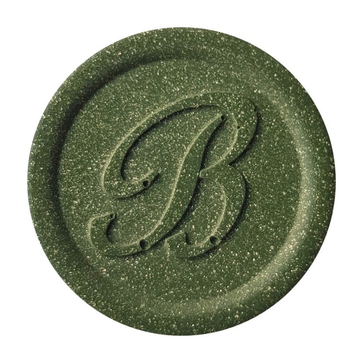 Luxe metallic groene wax-afdichting gemaakt met Bortoletti afdichtingswas