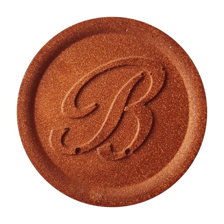 Sello de cera de cobre caliente creado con Bortoletti cera de sellado