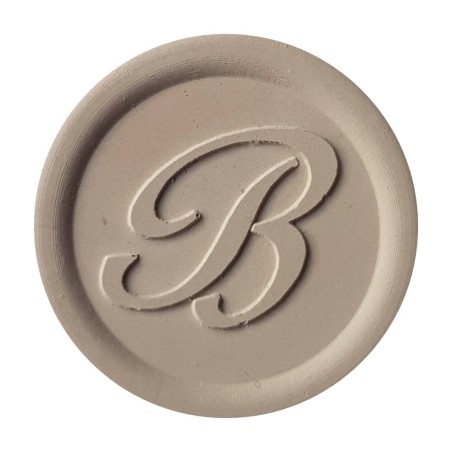 Elegant beige wax seal created with Bortoletti sealing wax