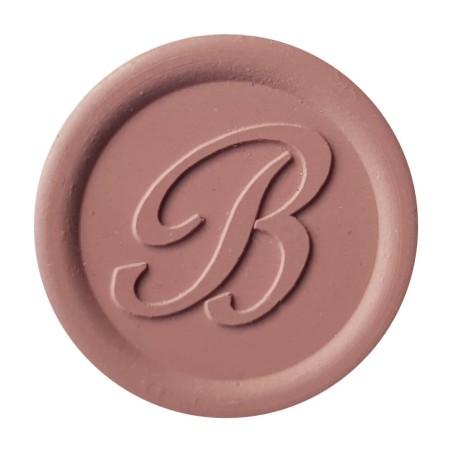 Elegant Old Rose wax seal created with Bortoletti sealing wax