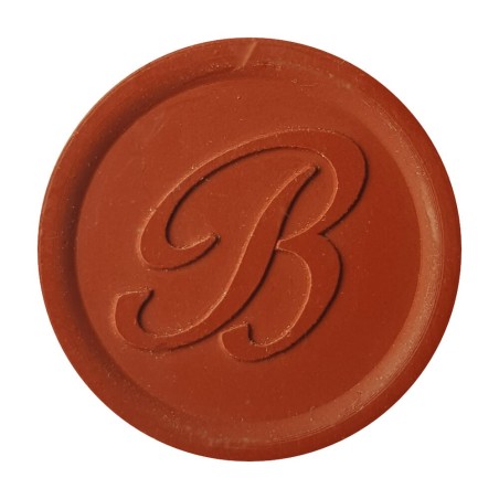 Sceau de cire rouge rustique de Sienne créé avec Bortoletti cire d'étanchéité