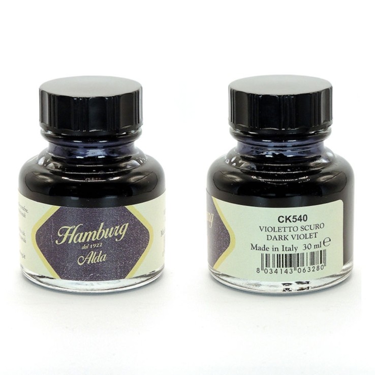 Hamburg Alda - diep violet Italiaanse kalligrafische inkt