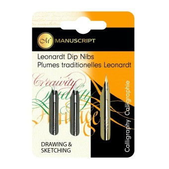 Manuscript MDP3D dip nibs set for drawing and sketching