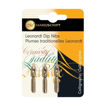 Manuscript round hand nibs set 1 with sizes 1, 2 and 3