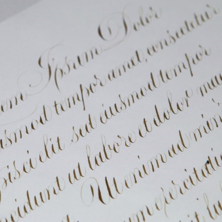 Sepia manuscript lettering with PAScribe ink