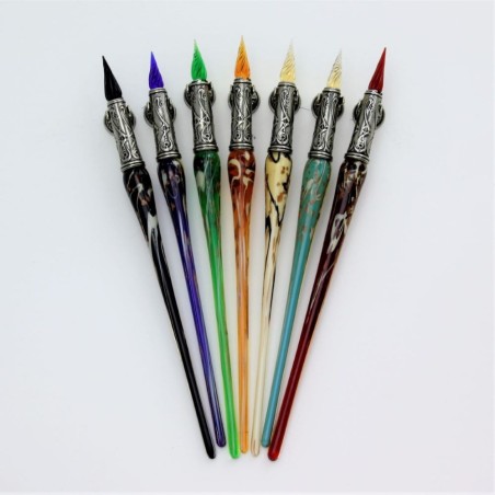Bortoletti Gaggia Murano-Glas-Stift - sieben Farben - ausgewählt von Calligraphy Arts UK