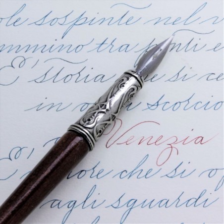 Bortoletti Guardi desk pen set with bronze detail