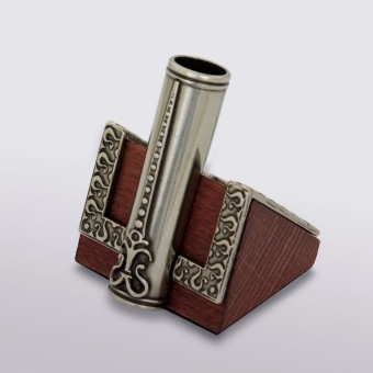 Bortoletti Moro Wooden Pen Holder med Bronze Detail