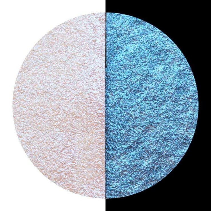 Coliro "Blue Pearl" Metálico azul brillante perlas