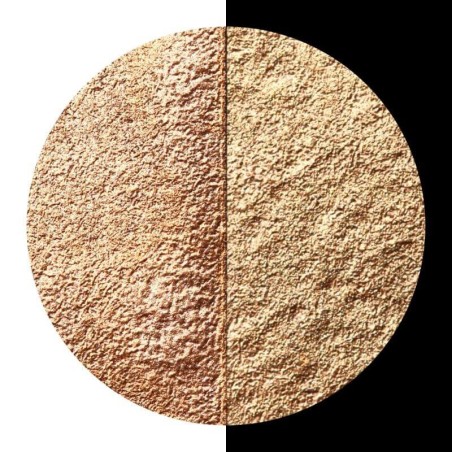 Coliro "Bronze" perlas de bronce metálico