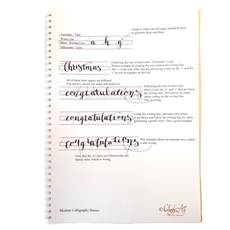 Calligraphy Arts Basi di alfabeto calligrafia moderne
