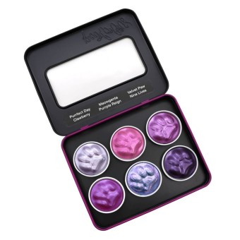 Coliro "Purrlcolors" Pearlcolor se encuentra en caja de metal con manga de cartón. 2