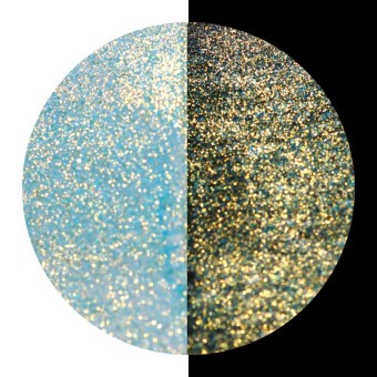 Coliro "Atlantis" blå pärlcolor med gyllene glitter 2
