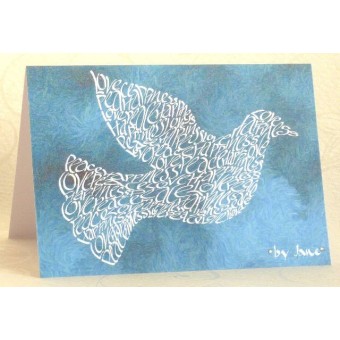 Dove of peace card by Calligraphy Arts 2