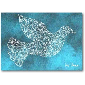 Dove di pace card di Calligraphy Arts